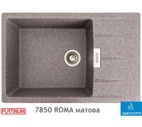 Гранитная кухонная мойка Platinum 7850 ROMA матовая Микс