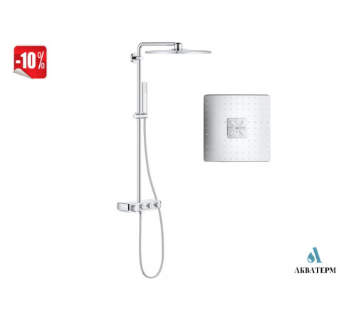 Душова система з термостатом GROHE Euphoria SmartControl System 310 Cube Duo арт.26508000 хром Душова система з термостатом GROHE Euphoria SmartControl System 310 Cube Duo арт.26508000 хром