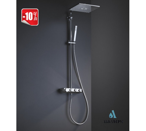 Душова система з термостатом GROHE Euphoria SmartControl System 310 Cube Duo арт.26508000 хром Душова система з термостатом GROHE Euphoria SmartControl System 310 Cube Duo арт.26508000 хром