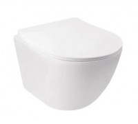 Подвесной унитаз Qtap Jay Ultra Quiet с сиденьем Soft-close QT07335177W