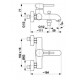 Смеситель для ванной KFA Armatura MOZA (5034-010-81)