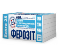 Плита пенополистирольная Ферозит 25 Extra EPS-30 1000х500х40 (8.5 кг/м3). Цена за шт
