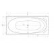 Ванна акрилова Radaway DIA 180x80 +ніжки + сифон R135L(WA1-05-180x080U)