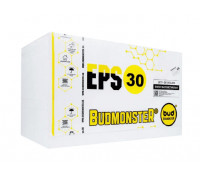 Плита пенополистирольная Budmonster EPS-30 1000х500х30 мм (8.5 кг/м3). Цена за шт