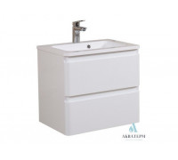 Тумба консольная Aqua Rodos АКЦЕНТ 70см + Раковина АЛЬФА (7680)