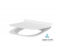 Сидіння для унітазу Cersanit CREA, дюропласт, Soft-close, Slim, прямокутне, 178702