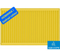 Сталевий радіатор Stelrad 33 (колір RAL-1012) Compact 500х1000 бокове підключення