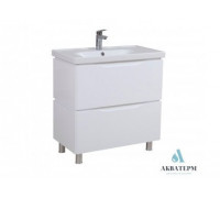 Тумба Aqua Rodos “Венеция” напольная 80см, (белый цвет), с умывальником “Frame”, 7092