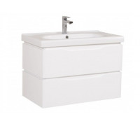 Тумба Aqua Rodos "Венеция" (белый цвет) с умывальником "Arya" 80см (подвесная), 10699