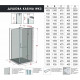 Душевая кабина EDEM 1100x1000 мм Polish без поддона ручка полотенцедержатель (WK/3/110x100/TRPO/W062)