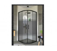 Душова кабіна Armaform Elbe Spagetti Black Standart 900x900x1900 (Aquaform) півкругла розсувна R 550
