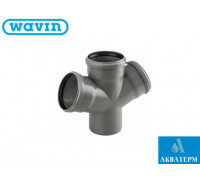 Крестовина ПВХ 67° для внутренней канализации Wavin d 50x50x50