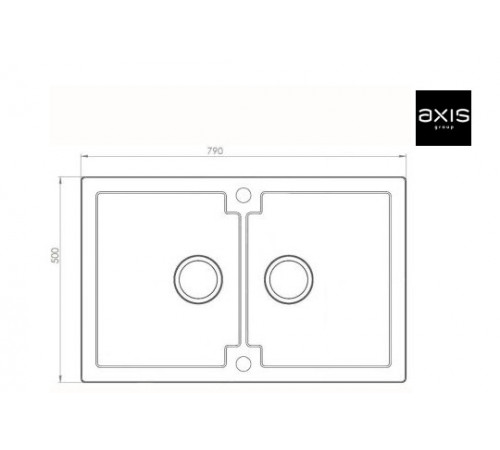 Кухонная мойка AXIS Mojito 160 (1.101.120.20) бежевая