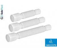 Отвод гибкий складывающийся к сифону для мойки/умывальника SoloPlast, D 40×50 мм, L-800 мм (арт.Г0854.00)