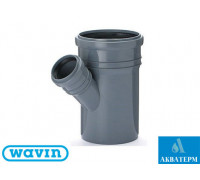 Тройник внутренней канализации ПВХ Wavin 75*50/45°