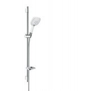 Душевой набор Hansgrohe Raindance Select E 150 3jet / UnicaS Puro 0,9 м, хром-белый (27857400)