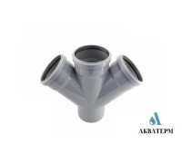 Крестовина Ø50 / 50 /50 х 45° Fluger Plast