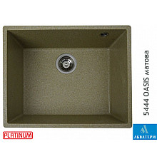 Гранітна кухонна мийка Platinum 5444 OASIS матовий Беж