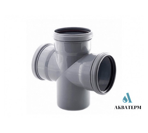 Крестовина Ø50 / 50 /50 х 90° Fluger Plast Крестовина Ø50 / 50 /50 х 90° Fluger Plast