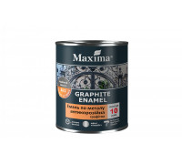 Эмаль антикоррозийная по металлу 3в1, графитная Maxima серебристая (0.75 кг)
