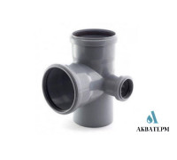 Крестовина Ø110 / 110 / 50 х 90° правая Fluger Plast