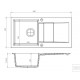 Кухонна мийка AXIS Cascada 40 (1.172.151.90) Кафе Лате