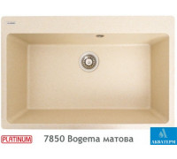Гранитная кухонная мойка Platinum 7850 Bogema матовая Песок