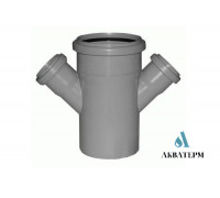 Крестовина Ø110 / 50 / 50 х 45° Fluger Plast