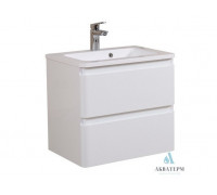 Тумба консольная Aqua Rodos АКЦЕНТ 60см + Раковина АЛЬФА (7760)