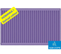 Сталевий радіатор Stelrad 33 (колір RAL-4005) Compact 400х1100 бокове підключення