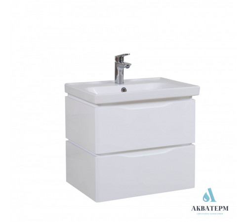 Тумба Aqua Rodos “Венеция” подвесная 60см, белый цвет, с умывальником “Frame” (7093) Тумба Aqua Rodos “Венеция” подвесная 60см, белый цвет, с умывальником “Frame” (7093)