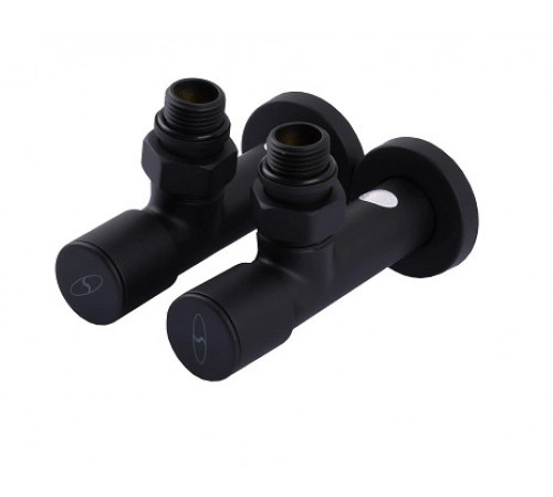 Кран угловой удлиненный Solomon 1/ 2 комплект 2 шт (7777-BLACK) черный Кран угловой удлиненный Solomon 1/ 2 комплект 2 шт (7777-BLACK) черный