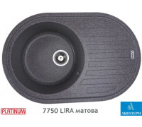 Гранітна кухонна мийка Platinum 7750 LIRA матова Мікс