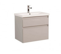 Тумба Aqua Rodos Элит (мокко глянец) с умывальником Elite (консольная) 70 см, 11295