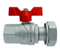Кран шаровой FIV EVOLUTION 3/4''з накидной гайкой 1''прямий (6068R081)