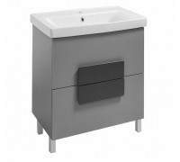 Тумба EDEM Модена Т-8 (55 см) с умывальником Элиз, серая
