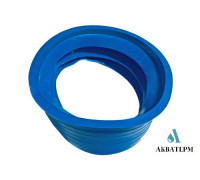 Перехід гумовий Ø124/110мм Fluger Plast синій