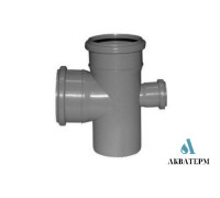 Крестовина Ø110 / 110 / 50 х 90° проходная Fluger Plast