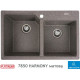 Гранитная кухонная мойка Platinum 7850 HARMONY матовая Микс