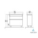 Тумба Aqua Rodos ЭЛИТ 70см + Раковина ELIT (7647)