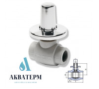 Шаровой кран под штукатурку с металлической крышкой Wavin Ekoplastik (Чехия) Ø 20 (SVEKPLK020)