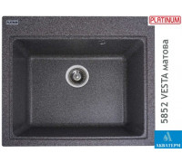 Гранитная кухонная мойка Platinum 5852 VESTA матовая Микс