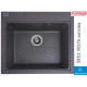 Гранитная кухонная мойка Platinum 5852 VESTA матовая Микс