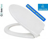 Сидение полипропиленовое SoloPlast с крышкой для унитаза, СПМ-8, 358х430мм