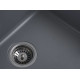 Гранітна кухонна мийка Platinum 5852 VESTA матова Сірий металік