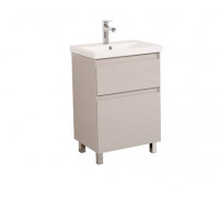 Тумба Aqua Rodos Элит (мокко глянец) с умывальником Elite (напольная) 60 см, 11294
