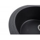 Гранитная кухонная мойка Platinum 5847 ONYX матовая Карбон