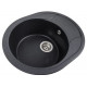 Гранитная кухонная мойка Platinum 5847 ONYX матовая Карбон