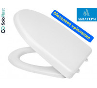 Сидение полипропиленовое SoloPlast с крышкой для унитаза, СПМ-6, 365х445мм