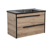 Тумба Aqua Rodos Loft-Neo (севилья) 85 см с умывальником Arte BLACK, 20047